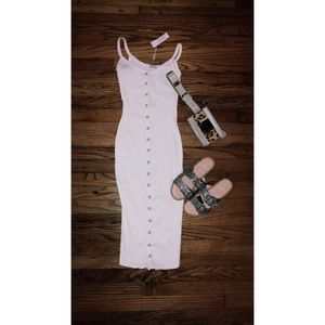 Cream Midi Dress